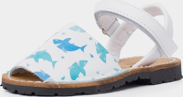 Sandales Pisamonas en bleu : devant