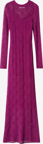 MANGO Knitted dress 'Margarit' in Pink: front