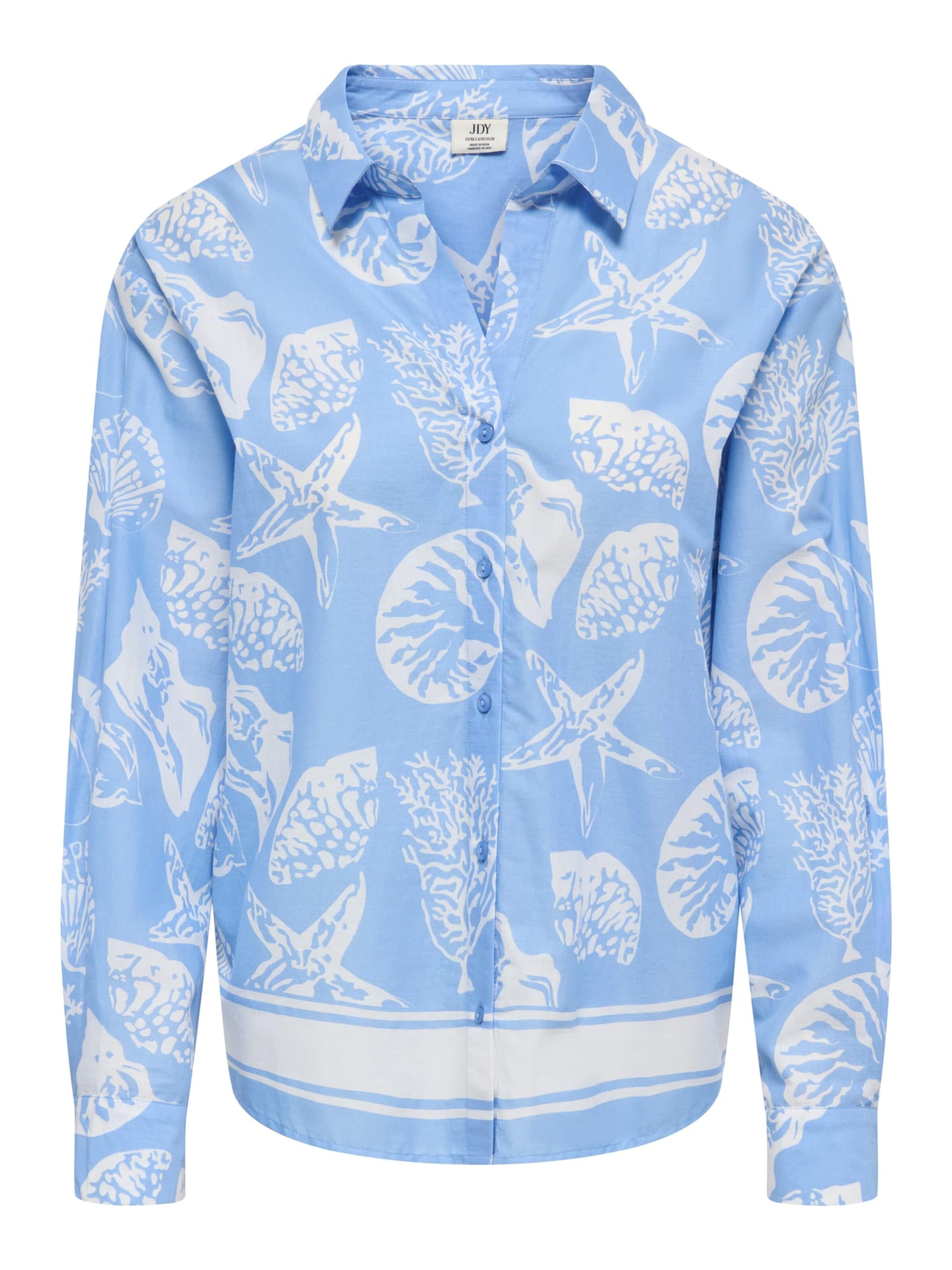 Jaqueline de Yong Blouse 'Anna' in Blauw: voorkant