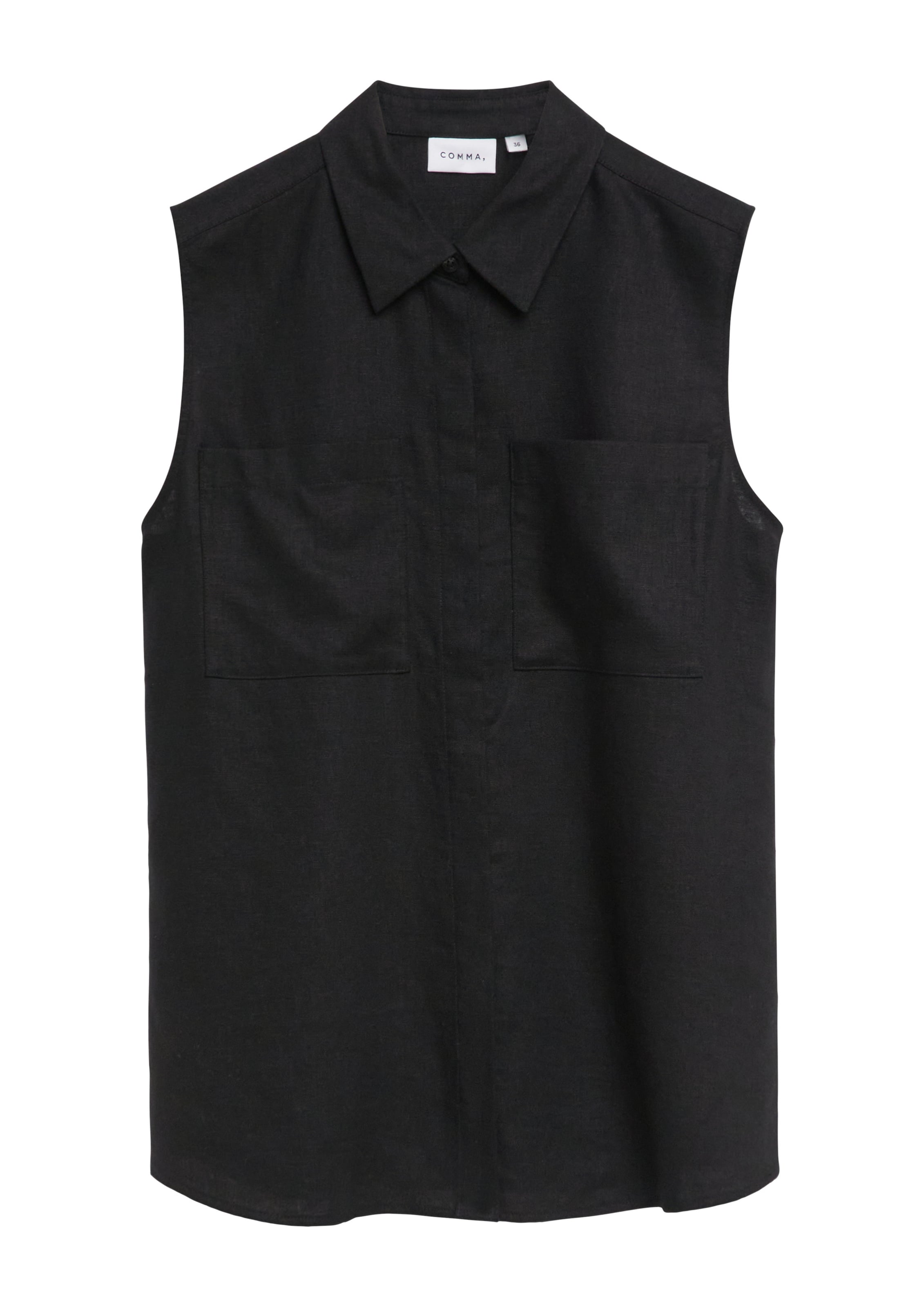 COMMA Bluse in Schwarz: Vorderseite