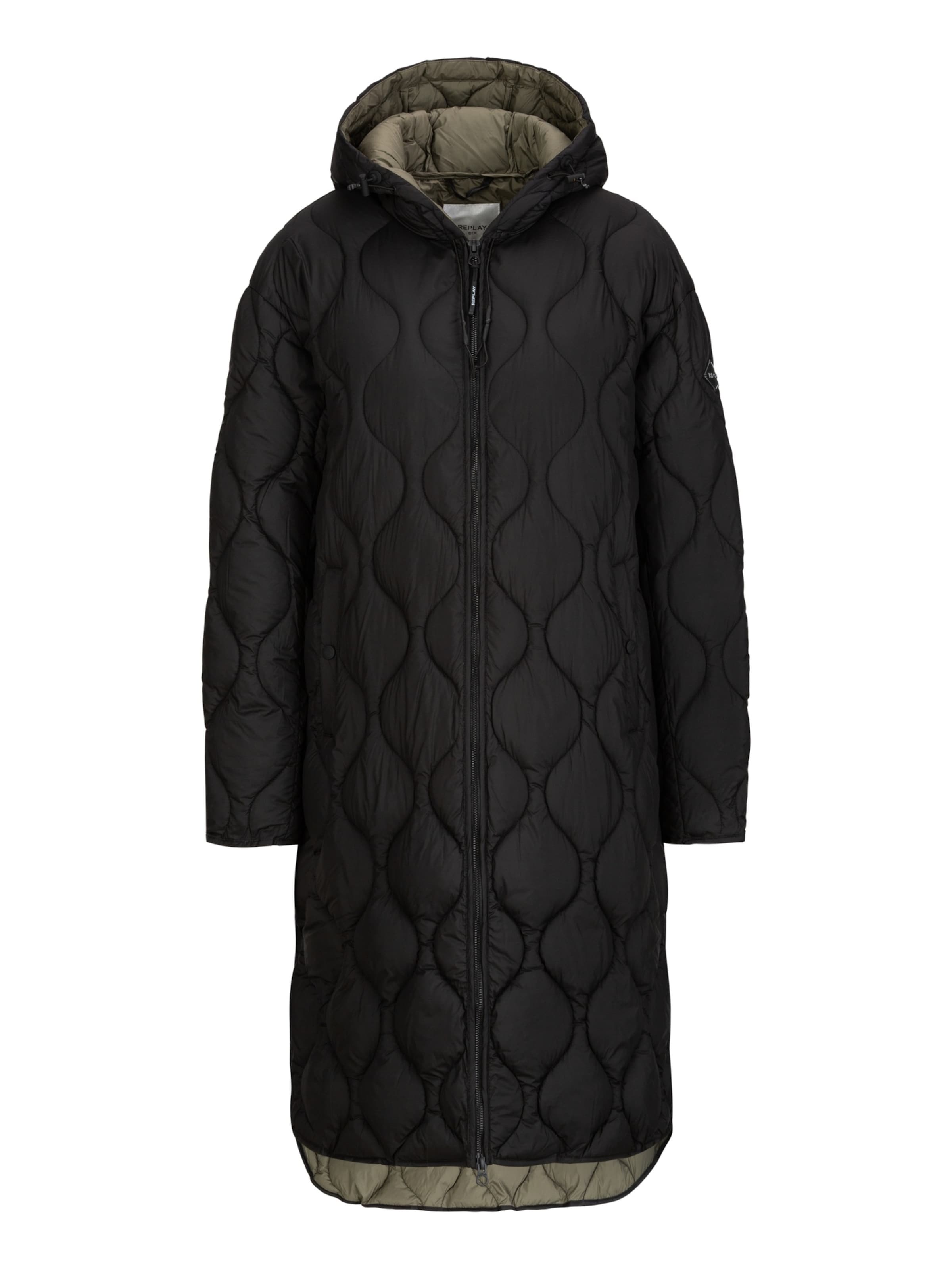 REPLAY Winter parka in Black: front