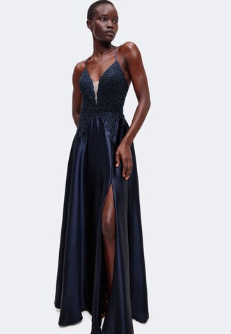 LUXUAR - Vestido de noche en azul