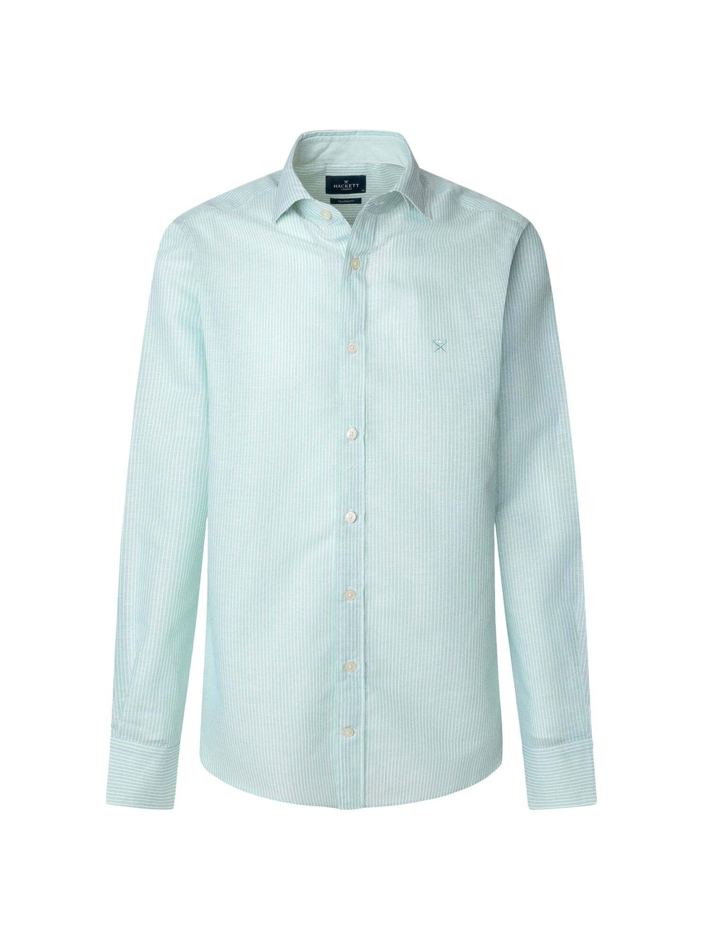 Hackett London Regular Fit Hemd in Grün: Vorderseite