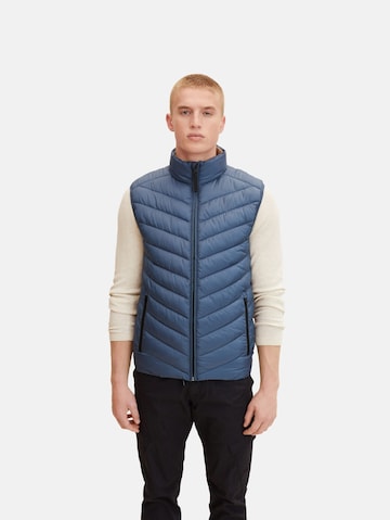 Gilet TOM TAILOR en bleu : devant