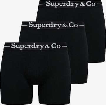 Superdry & Co Boxer shorts in Black: front