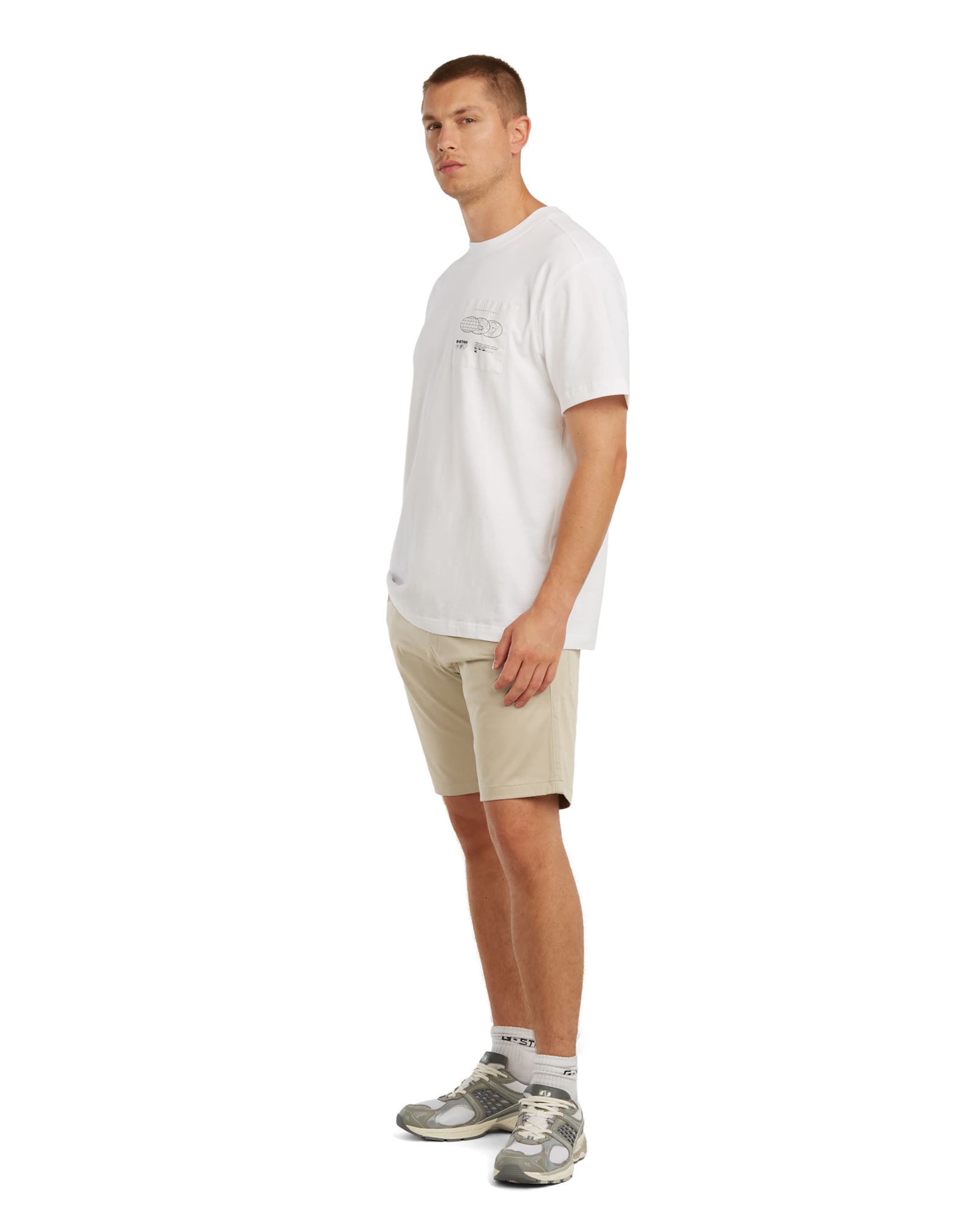 G-STAR Slimfit Shorts - 'Bronson 3.0 Slim Chino Short' in Beige