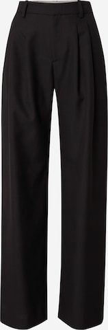 Won Hundred Loose fit Pleat-Front Pants 'Camille' in Black: front