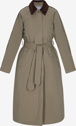 DreiMaster Vintage Starpsezonu mētelis, krāsa - brūns / tumši zaļš, Preces skats