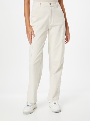 regular Pantaloni cargo 'UHR' di HOLLISTER in bianco: frontale