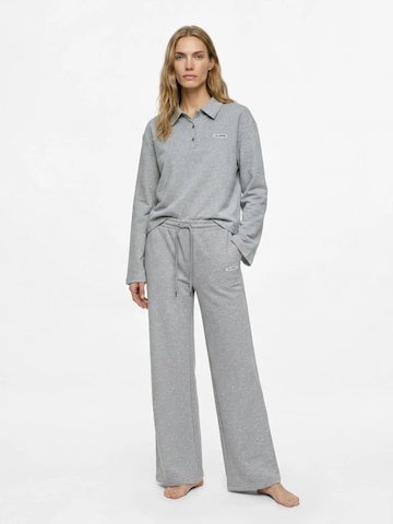 Karl Lagerfeld Wide Leg Housut värissä harmaa: etupuoli