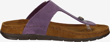 ROHDE T-Bar Sandals in Purple