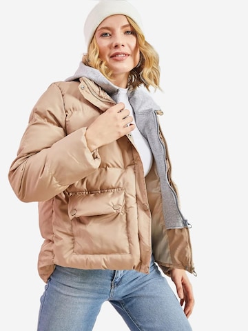 Bianco Lucci Winterjas in Beige