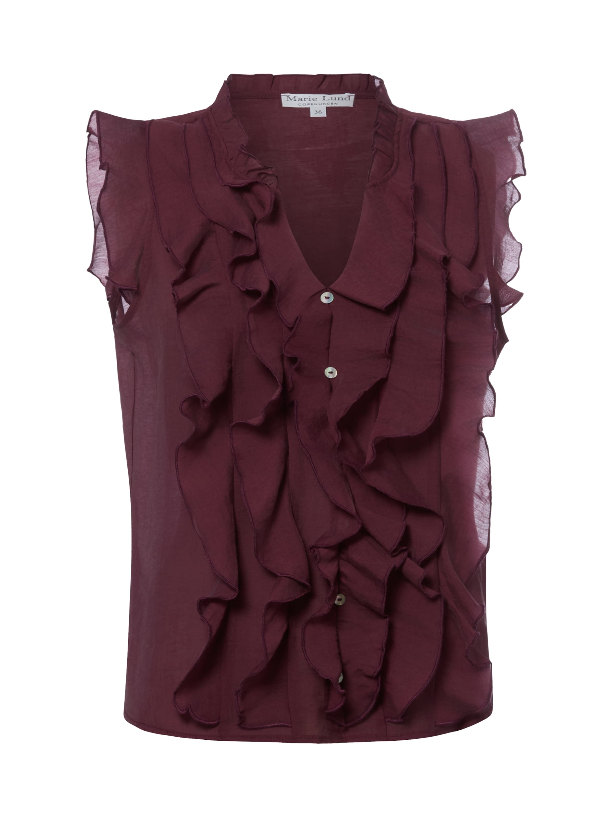 Marie Lund Bluse in Lila: Vorderseite