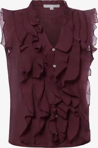 Marie Lund Bluse in Lila: Vorderseite