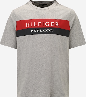 Tommy Hilfiger Big & Tall Shirt in Grey: front