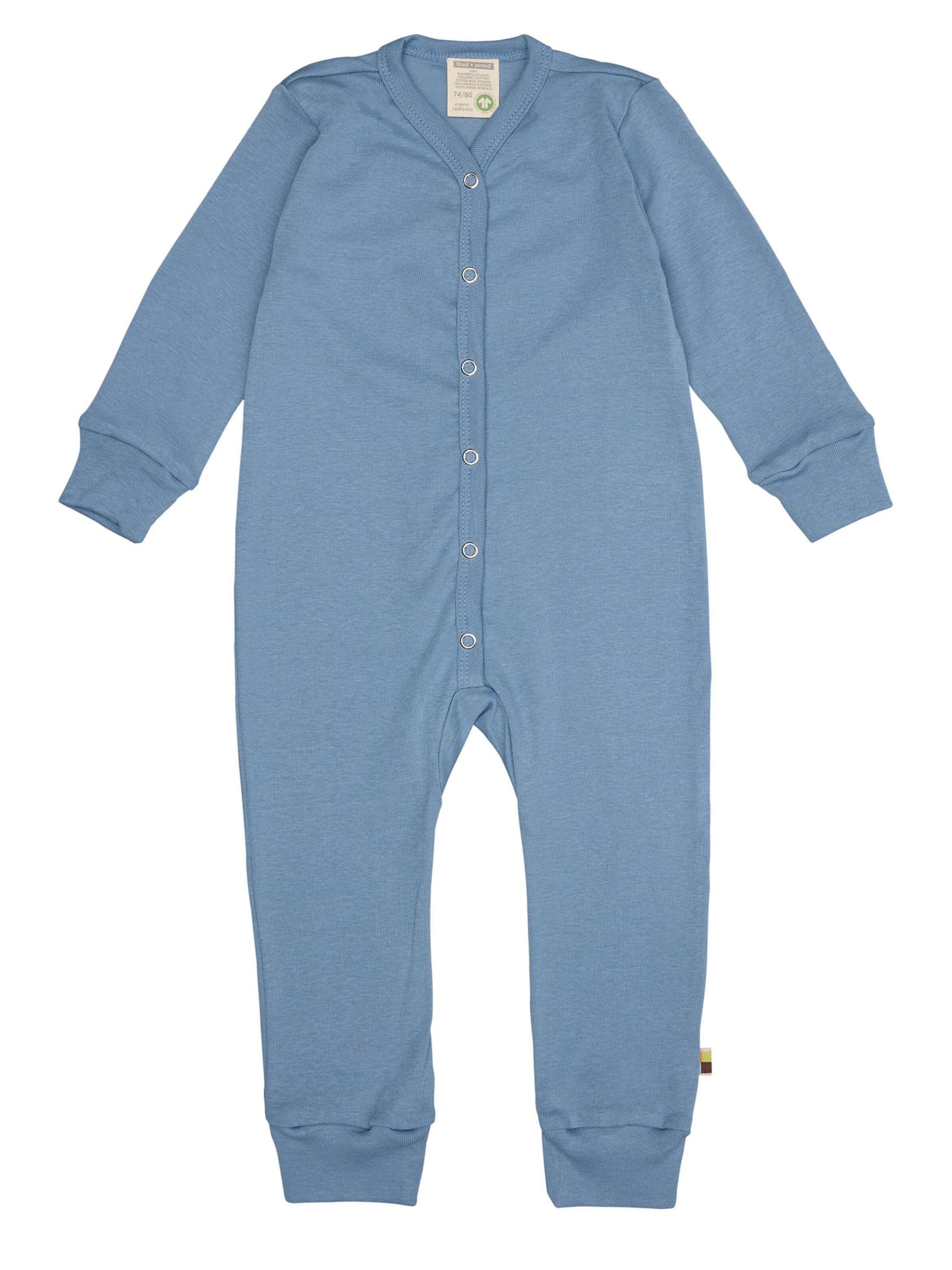 loud + proud Schlafanzug‌‌‌‌‌‌‌‌‌ in Blau: Vorderseite