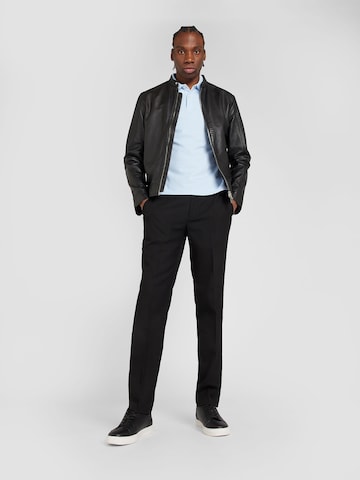 TOPMAN Slim fit Trousers with creases in Black