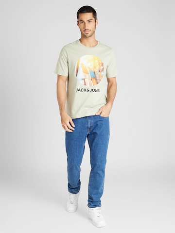 JACK & JONES T-Shirt 'NAVIN' in Grün