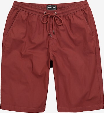 Men Plus Bermuda in Rot: Vorderseite