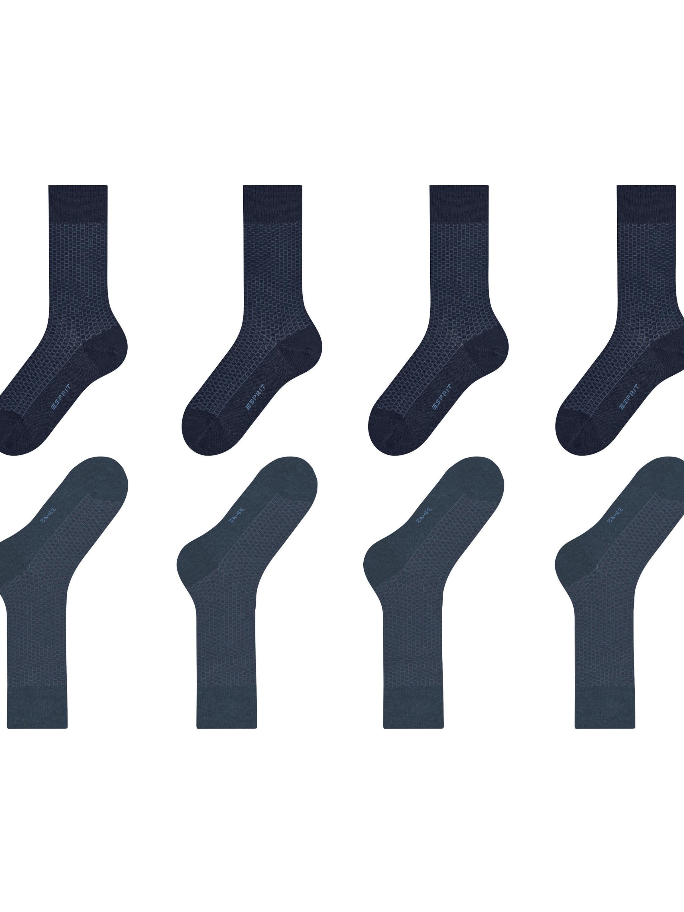 ESPRIT Socks 'Illusional Grid 4-Pack' in Mixed colors