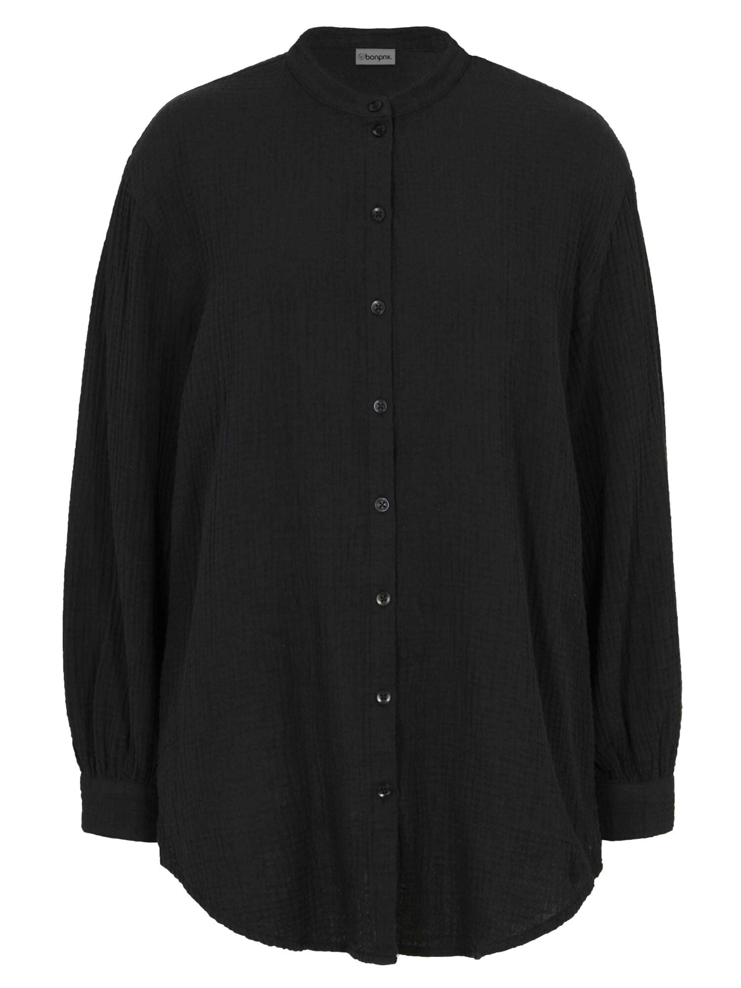 bonprix Blouse in Zwart: voorkant