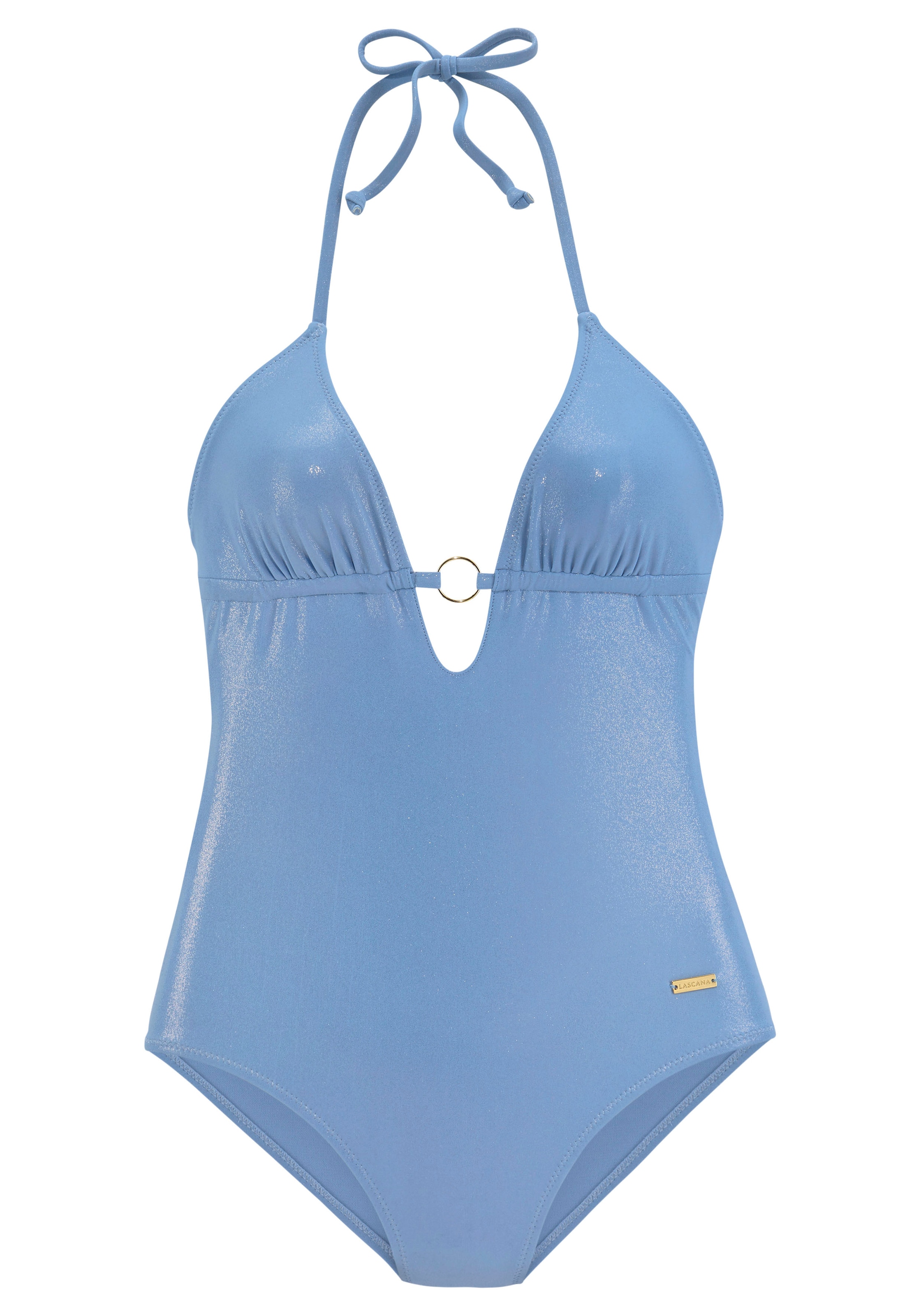 LASCANA Kolmnurk Ujumistrikoo, värv sinine: eest vaates