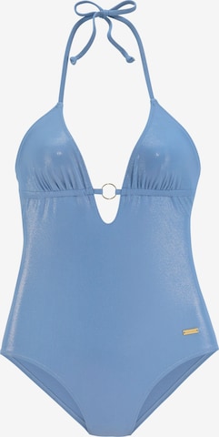 LASCANAJednodijelni kupaći kostim - plava boja: prednji dio