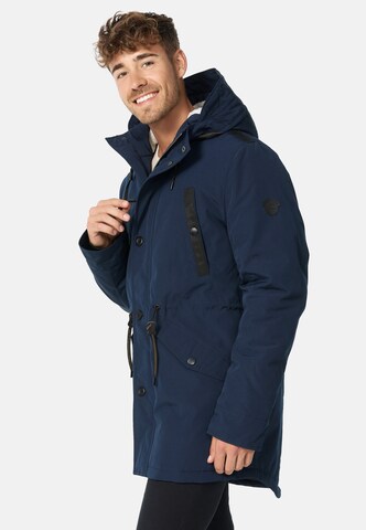 INDICODE JEANS Between-Seasons Parka 'Benicio' in Blue