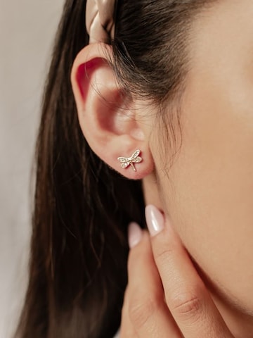 Hey Happiness - Pendientes 'Dragon Whisper' en oro