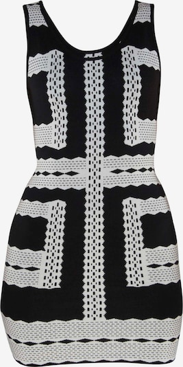 TOOche Strickkleid 'Architect' in schwarz / weiß, Produktansicht