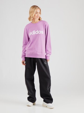 ADIDAS SPORTSWEAR Sportsweatshirt 'Essentials Linear' in Lila