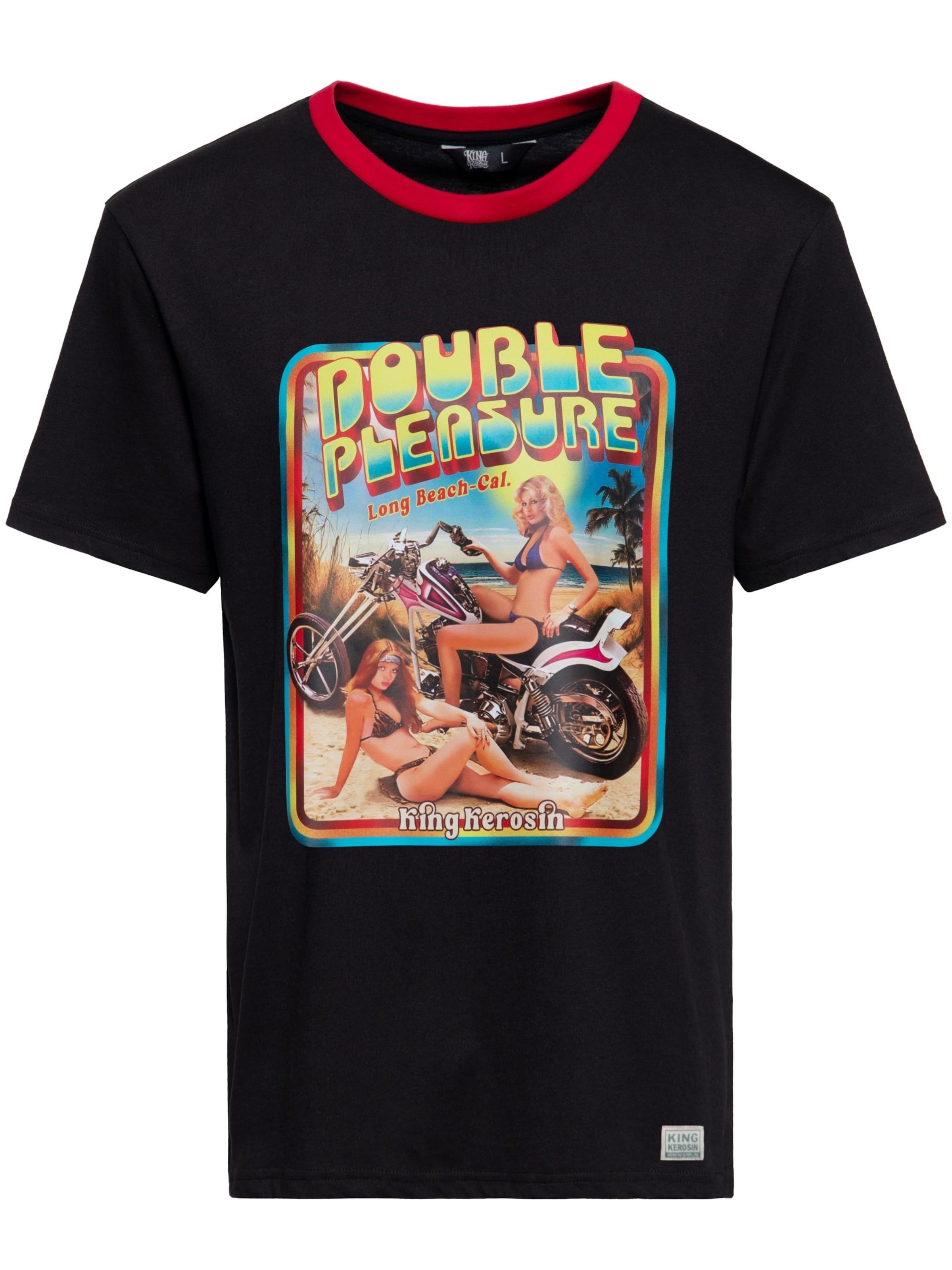 King Kerosin Shirt 'Double Pleasure'‌‌‌‌‌‌‌‌ in Schwarz: Vorderseite