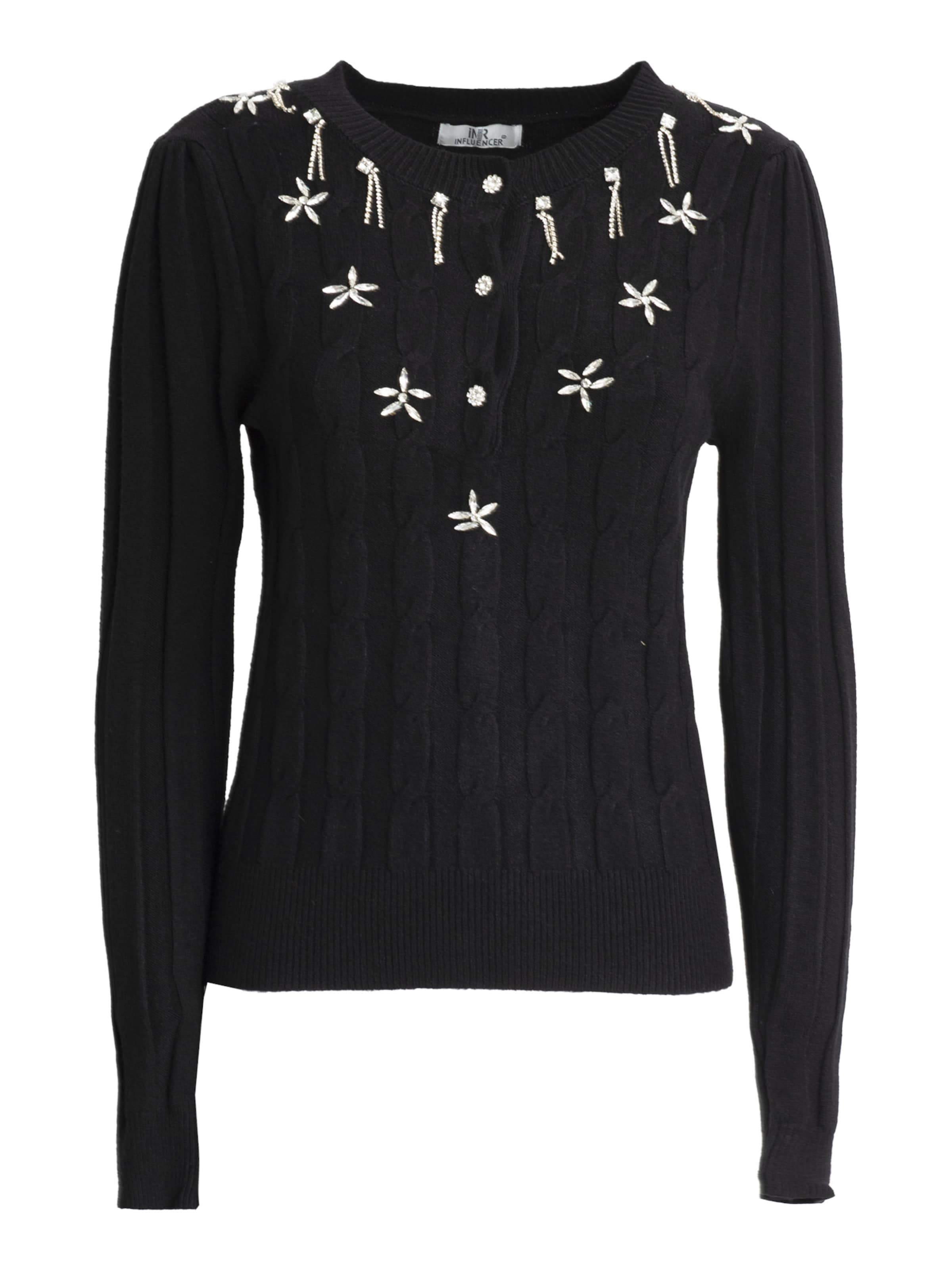 Influencer Sweater in Black: front