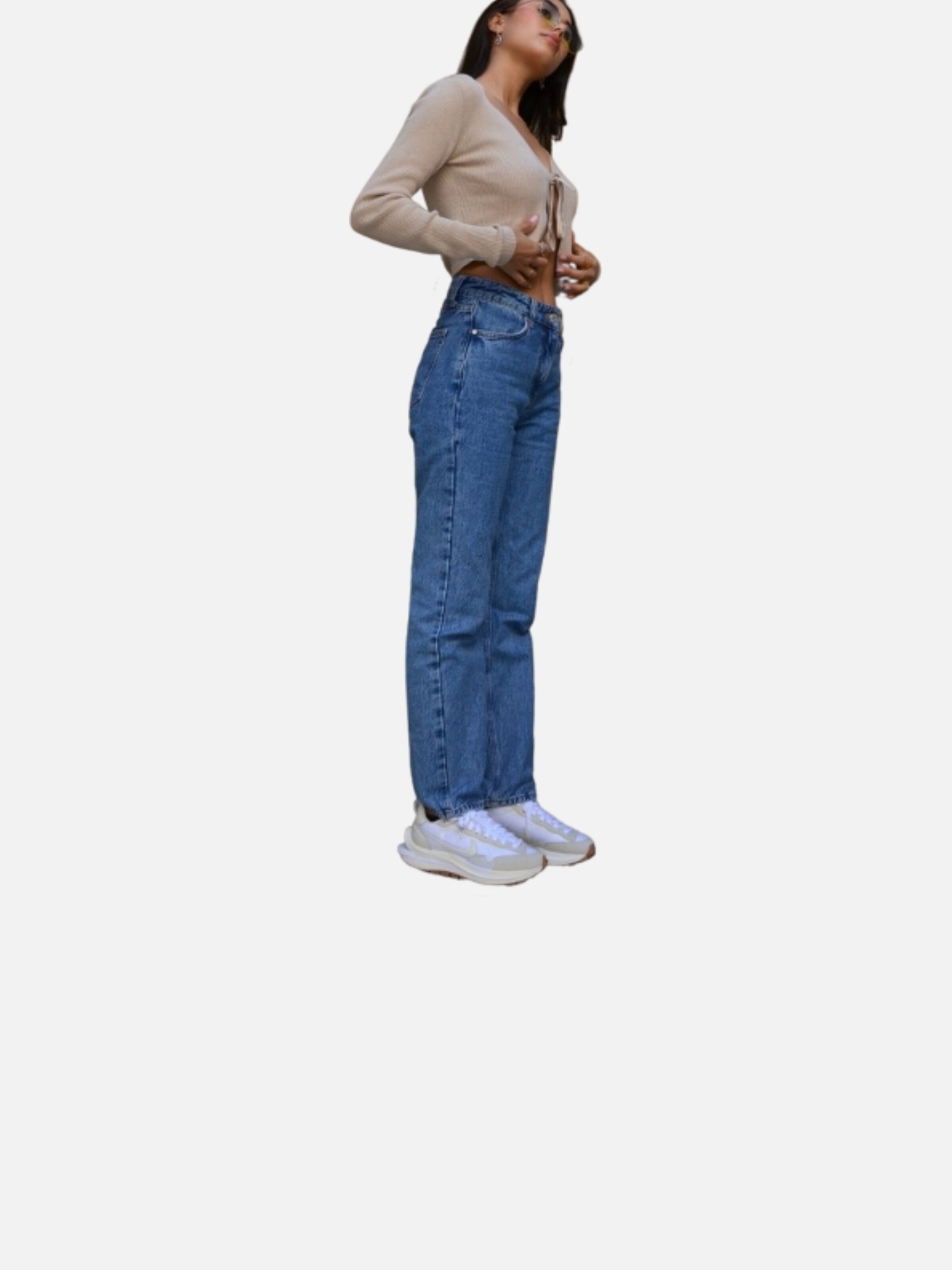 Baskets basses 'Vaporwaffle Sacai Sail Gum' NIKE en blanc
