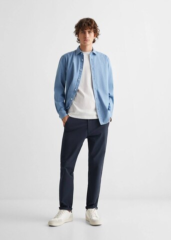 MANGO TEEN Comfort Fit Hemd 'Jaime' in Blau