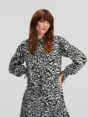 Karl Lagerfeld Bluse in Schwarz: Vorderseite