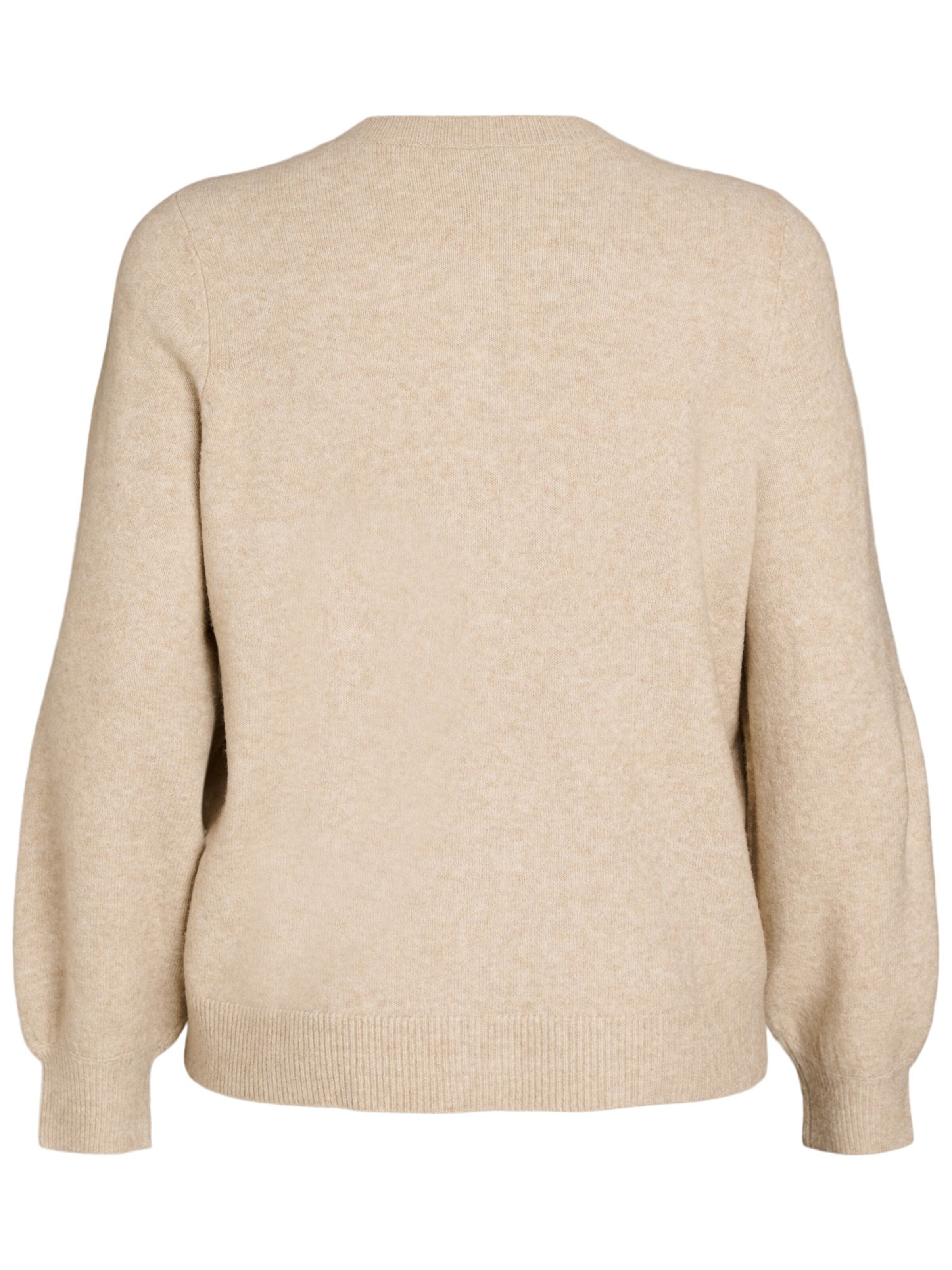 Zizzi Gebreid vest 'CAVISTA' in Beige