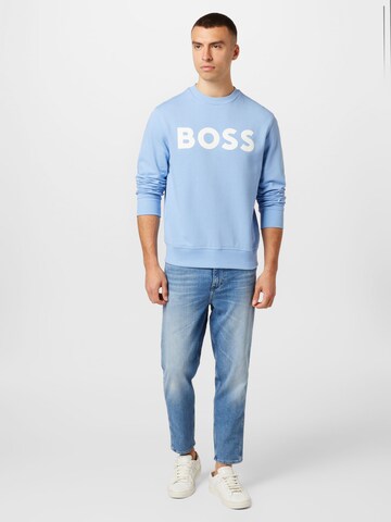 BOSS Sweatshirt 'WeBasic' in Blau