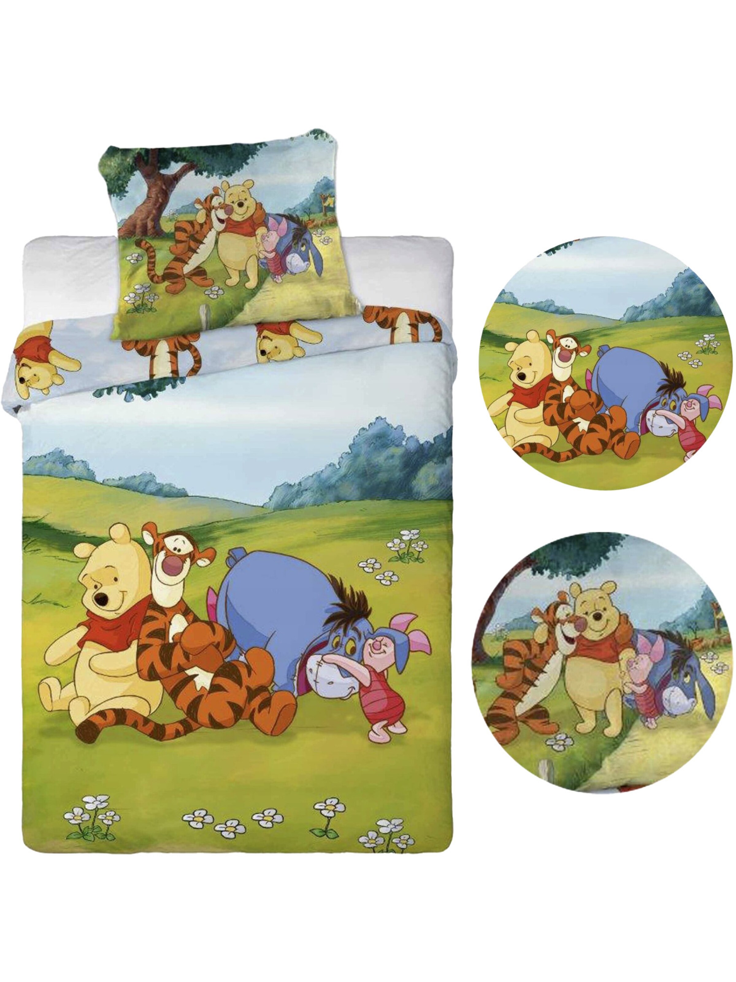 DISNEY Bettbezug 'Winnie Pooh & Friends' in Mischfarben