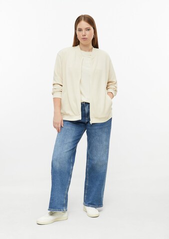 QS Sweatjacke in Beige