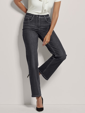 MADELEINE Slimfit Jeans in Grau: Vorderseite