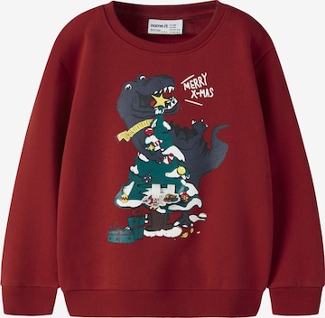 NAME IT Sweatshirt 'NMMRANE' in Red: front