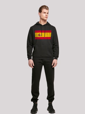F4NT4STIC Sweatshirt 'Spain Spanien Flagge distressed' in Schwarz