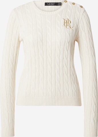 Pull-over Lauren Ralph Lauren en beige : devant