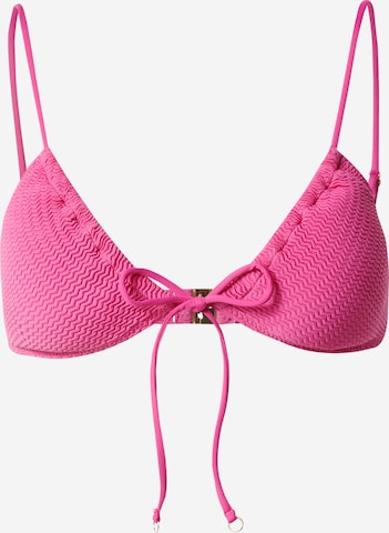 Seafolly Triangel Bikinitop in Roze: voorkant