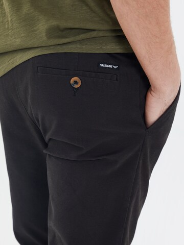 Regular Pantalon chino 'Marley' Threadbare en noir