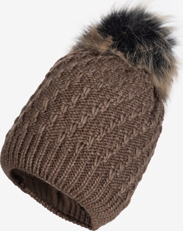 Cassandra Accessoires Beanie 'Liv' in Brown: front