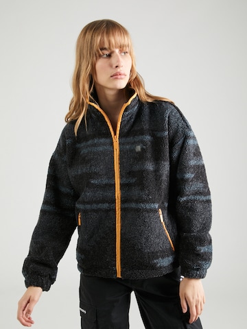 mazine Fleece Jacket 'Salida' in Black: front