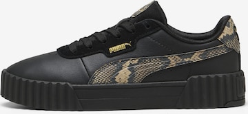PUMA Platform trainers 'Carina 3.0 Snake Chic' in Black: front