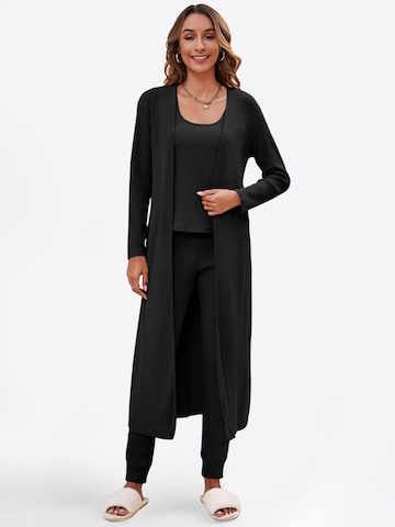 Imily Bela Pyjama in Schwarz: Vorderseite